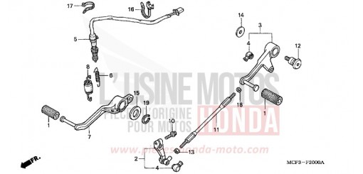 PEDALE VTR1000SP1 de 2001